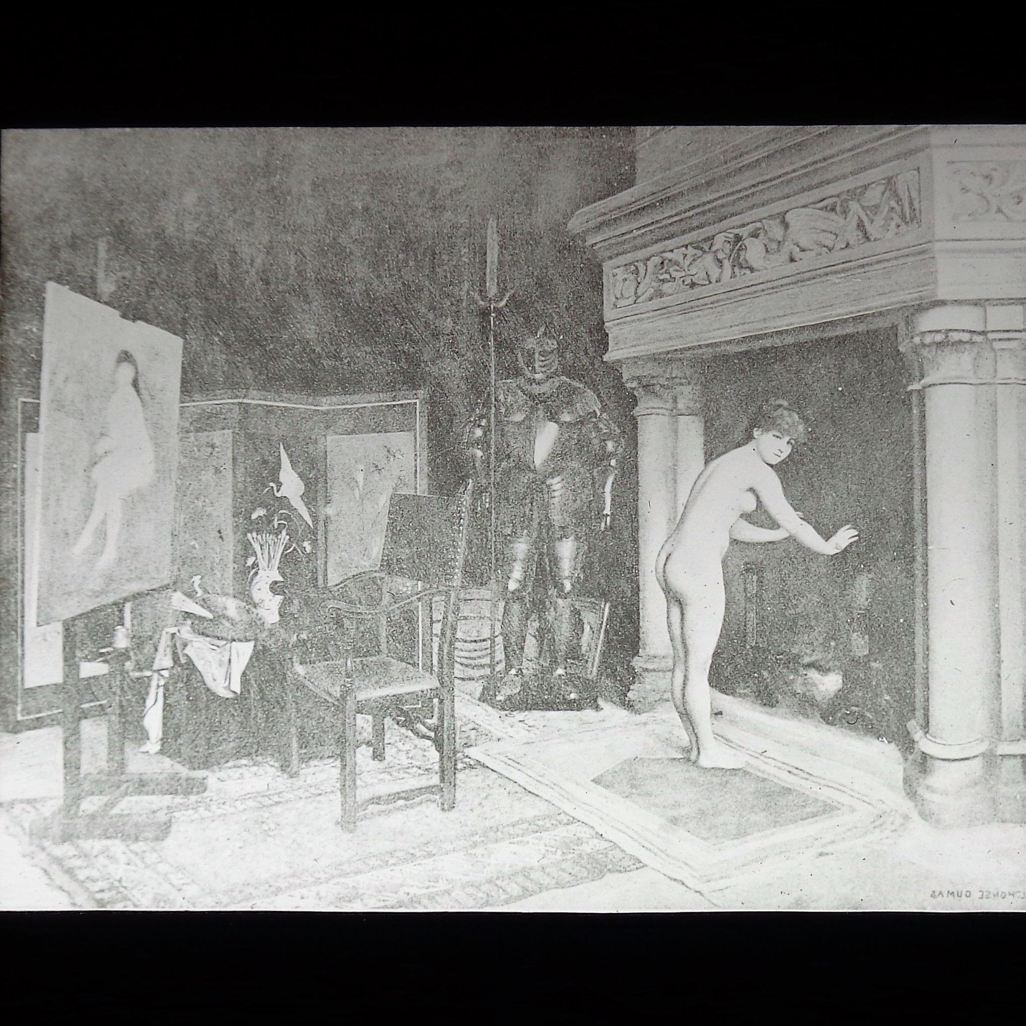 erotic magic lantern slide